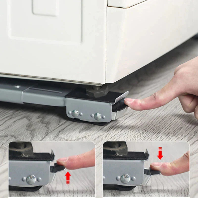 BASE EXTENSIBLES PARA ELECTRODOMÉSTICOS, MUEBLES, LAVADORA, NEVERA, CARRITO, BASE MOVIBLE